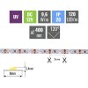 UV LED pásek 9,6W/m 12V bez krytí IP20