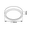 Bílý přisazený LED panel kulatý 120mm 6W