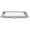 Stříbrný vestavný LED panel hranatý 225 x 225mm 18W (Barva světla Denní bílá)