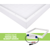 Bílý přisazený LED panel s rámečkem 600 x 600mm 40W Economy