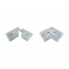 69398 12 stribrny prisazeny led panel s rameckem 600 x 600mm 45w barva svetla denni bila