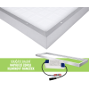 Stříbrný přisazený LED panel s rámečkem 600 x 1200mm 75W Premium
