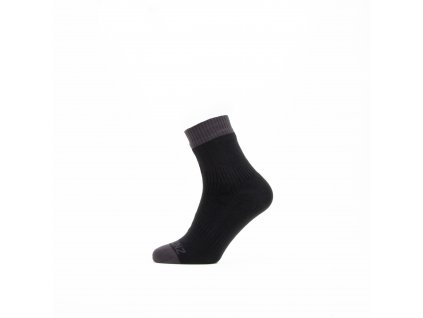 Sealskinz 111000540101 Waterproof Warm Weather Ankle Length Sock Black Grey1