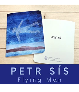 Ručně vyrobený sešit s obrázkem Petra Síse