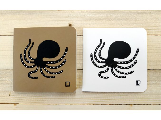Sešit 14,5x14,5 cm - Lhotský ART - chobotnice