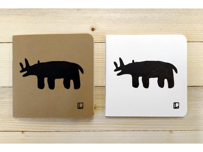 Sešit 14,5x14,5 cm - Lhotský ART - nosorožec