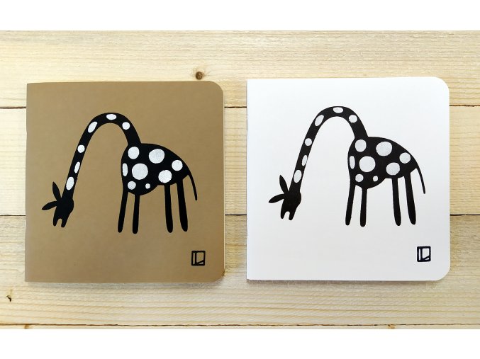 Sešit 14,5x14,5 cm - Lhotský ART - žirafa