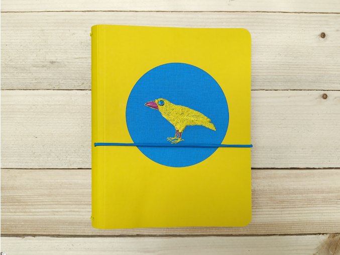 Kreativní denik HYNEK A KAREL - žlutý ptáček
