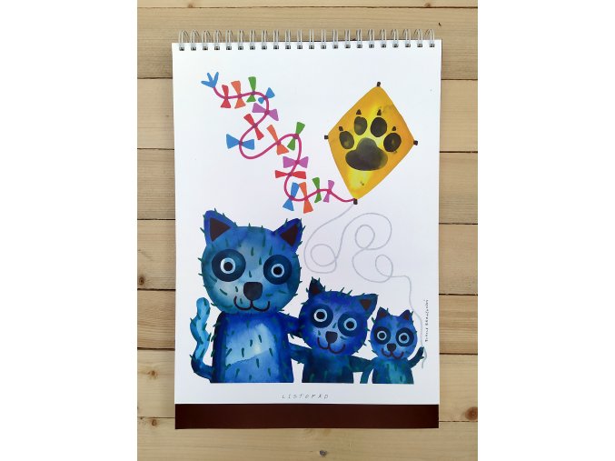 Akvarelový skicák - Ruda Brančovský - Kočičáci s drakem - formát A3