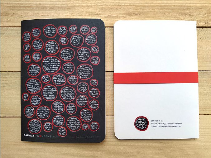 Ručně vyrobený sešit A5 - ART Jan Rajlich ml. - Plakáty - Zákazy