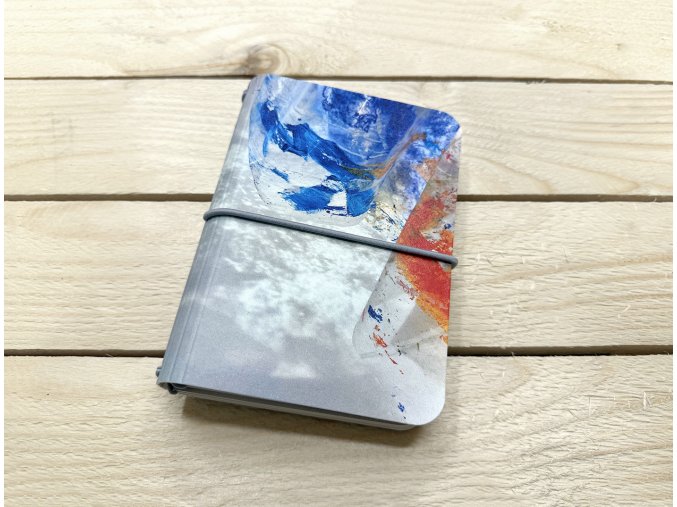 Ručně vázaný ART kreativní deník EXPANZE JEMNÝCH STRUKTUR - Kateřina Štenclová - A6