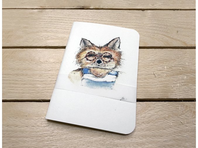 Ručně vyrobený ART sešit Slávka Gorcová - A6 - Lišák Vendelín