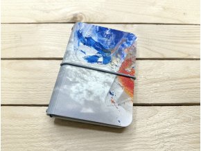 Ručně vázaný ART kreativní deník EXPANZE JEMNÝCH STRUKTUR - Kateřina Štenclová - A6