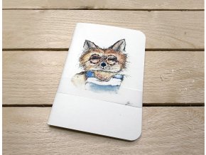 Ručně vyrobený ART sešit Slávka Gorcová - A6 - Lišák Vendelín