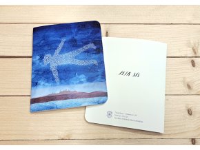 Ručně vyrobený ART sešit - Petr Sís - Flying Man - 14,5 x 18cm