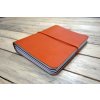 Kožený kreativní deník - oranžová