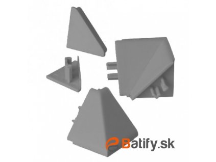 sada koncoviek na tesniacu listu l20 tmavo seda U