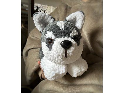 Plyšový pes háčkovaný 42 cm