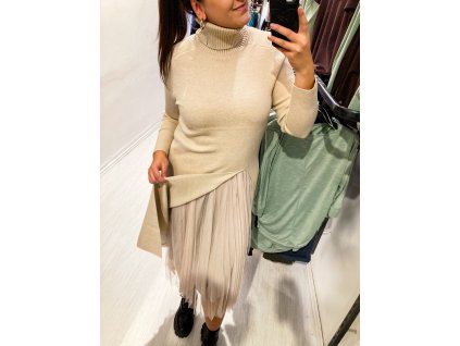 Pletené šaty 1+1  UNI dlouhé 251063