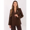 pol pl Brazowa damska marynarka z podszewka RUE PARIS 414018 1