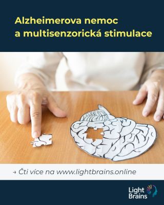 🧠 Alzheimerova nemoc a multisenzorická stimulace Alzheimerova nemoc neoslabuje jen paměť. Mění způsob, jakým mozek vnímá...