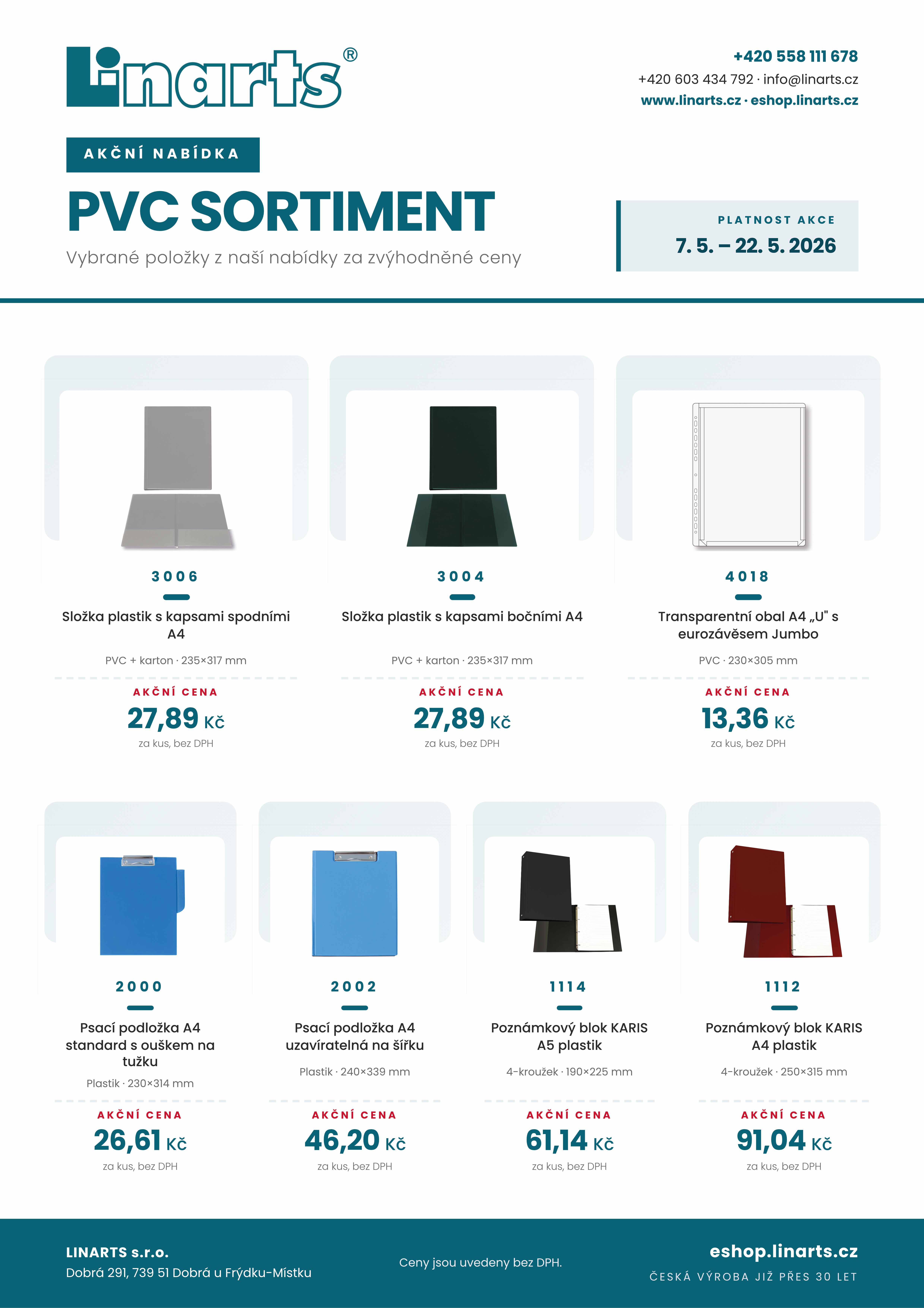 akce PVC sortiment