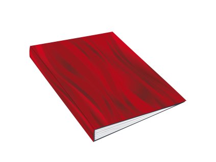 Poznámkový blok  A4 "KARIS" karton červená