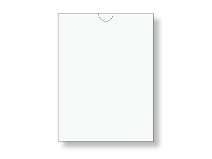 Transparentní obal A5 "U" na výšku PVC/150 mic
