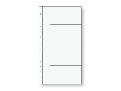 Transparentní náplň A5 do vizitkáře PVC