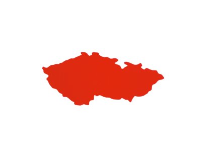 Obrysová mapka ČR PP