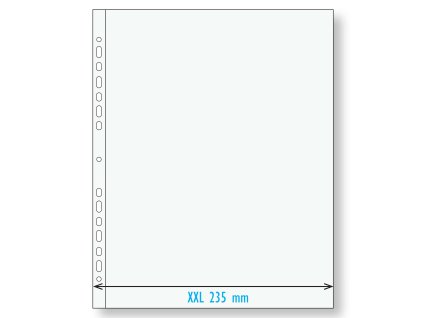 Transparentní obal A4 "U" PP, eurozávěs OP 90 mic, XXL 235 mm, bal 25 ks