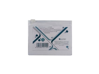 Obálka A7 se zipem a okénkem transparent - zip+jezdec čirá