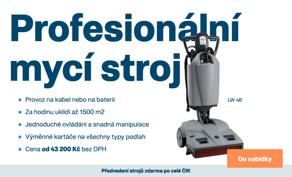 Výkonné podlahové mycí stroje