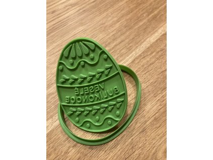 Vykrajovátko Bullterrier - Nápis Bulíkonoce