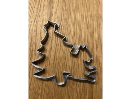 Vykrajovátko Bullterrier - Sedící pod stromečkem