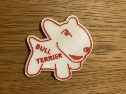 Magnetka Bullterrier - Cartoon