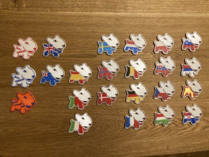 Magnetka Bullterrier - Vlajka