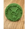 Vykrajovátko s razítkem Bullterrier - Velikonoční kolečko (hlava s monoklem)
