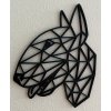 Nástěnná dekorace Bullterrier - Geometrická černá