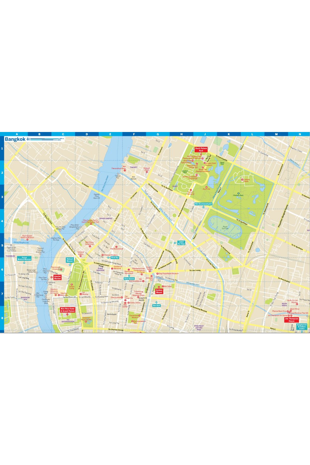 Bangkok City Map - Lonely Planet Česká republika