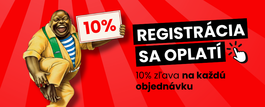 Zľava 10% pre všetkých registrovaných