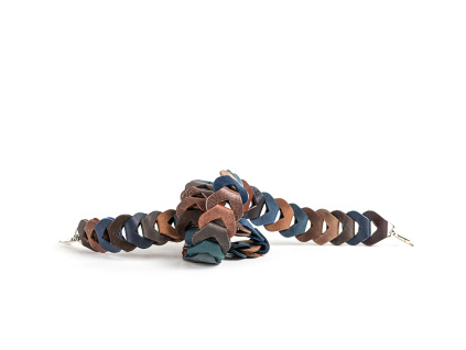 Popruh hnědomodrý mix