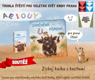 📚🎁 VELETRŽNÍ SOUTĚŽ JE TADY! Na našem stánku LuStr Books můžeš vyhrát balíček: kniha Zaměněná písmena a hru Zaměněná...