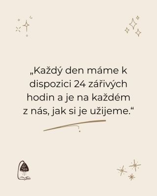24 hodin. Ani o minutu víc, ani o minutu míň. ⏱️✨ Každé ráno dostáváme nový čistý list. Je jen na nás, jestli ho popíšeme...