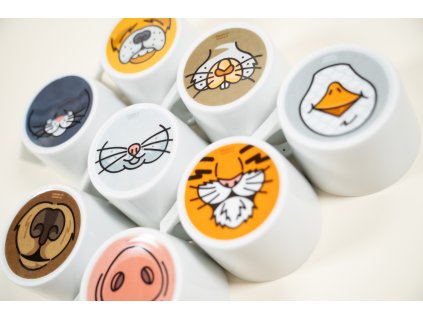 dětský hrnek, dětský porcelán, hrnek pro děti, vtipný hrnek, zvířecí hrnek, veselý hrnek, hrnek čumáček, zvířecí čumáčky, autorský hrnek, originální hrnek, hrnek pes, hrnek kočka, hrnek husa, hrnek medvěd, hrnek myš, hrnek zajíc, hrnek tygr, hrnek prase, rypáček, luckavo