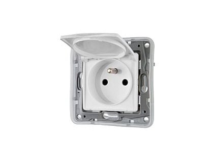 11368 11368 11368 11368 niloe ip44 zasuvka s krytkou jednoducha 230v bila