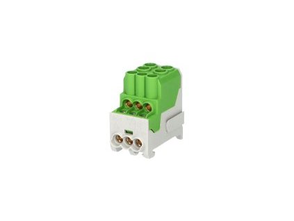 12073 12073 uvb 100a pe rozdelovaci blok 2x25mm 6x10mm 1pol zelena