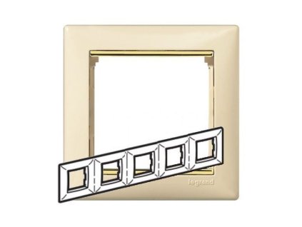 3459 3459 3459 3459 ramecek valena 5nasobny horizontalni bezovy zlaty prouzek