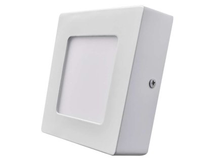 ZM6121 LED panel 120×120, čtvercový přisazený bílý, 6W teplá bílá