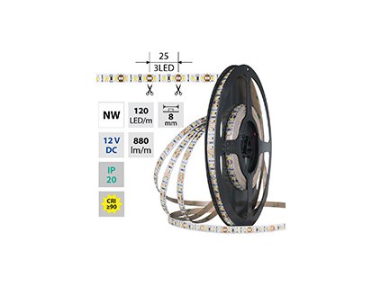 7492 1 7492 1 led pasek mcled smd2835 120led m 9 6 w 880l nw